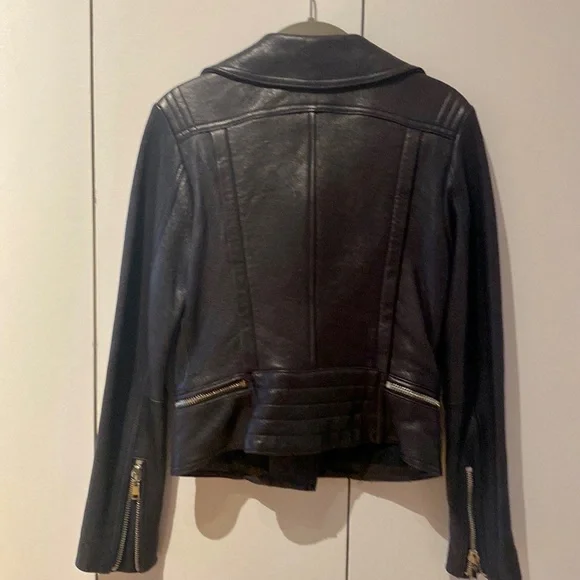 Vintage Wilsons Leather Womens XS Leather Moto Jacket - Picture 2 of 4